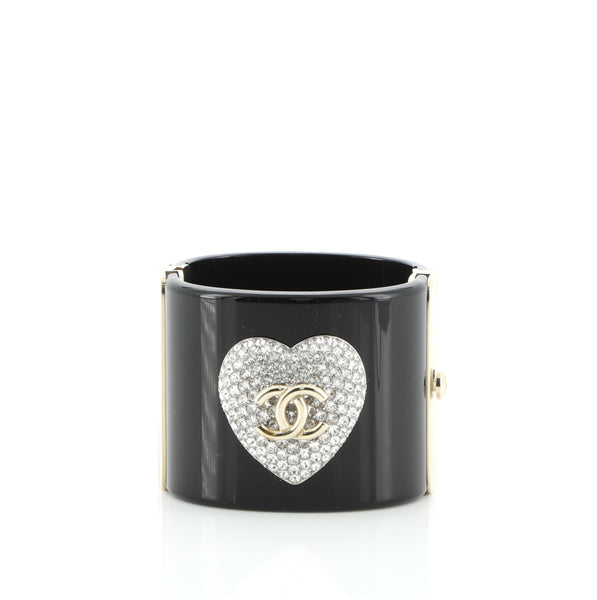 Chanel Black Camellia Flower Bracelet - ShopperBoard