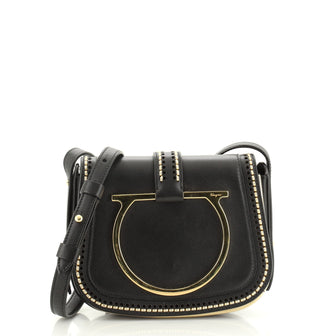 Salvatore Ferragamo Sabine Shoulder Bag Leather Small