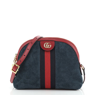 Gucci Ophidia Dome Shoulder Bag Suede Small