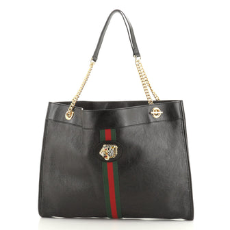 Gucci Rajah Chain Tote Leather Large