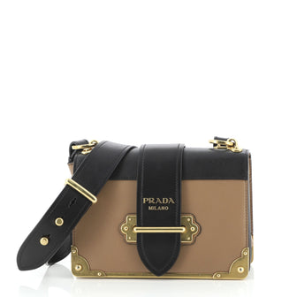 Prada Cahier Crossbody Bag City Calf and Saffiano Small