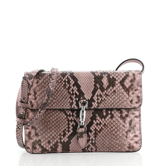 Gucci Jackie Soft Convertible Clutch Python Mini