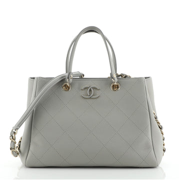 Chanel Neo Soft Shopping Tote Quilted Bullskin Small