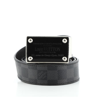 Louis Vuitton Inventeur Belt Damier Graphite Medium