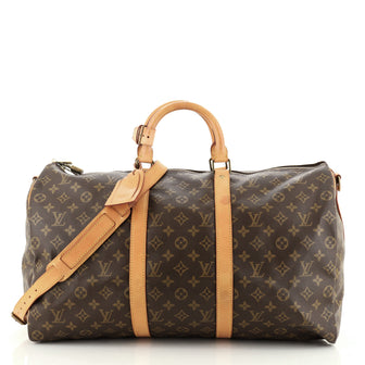 Louis Vuitton Keepall Bandouliere Bag Monogram Canvas 50