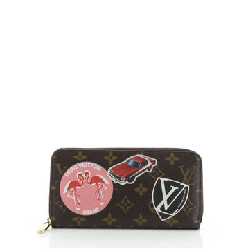 Louis Vuitton Zippy Wallet Limited Edition World Tour Monogram Canvas