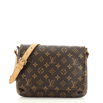Louis Vuitton Musette Tango Handbag Monogram Canvas