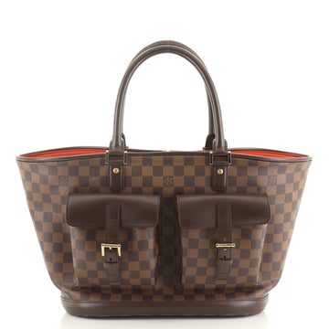Louis Vuitton Manosque Handbag Damier GM