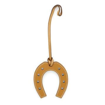 Hermes Paddock Horseshoe Bag Charm Leather