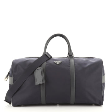 Prada Convertible Weekender Bag Tessuto with Saffiano Leather Large