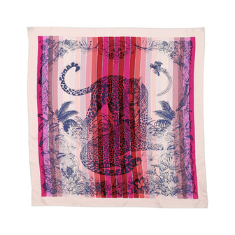 Hermes Jungle Love Rainbow Scarf Printed Silk 90