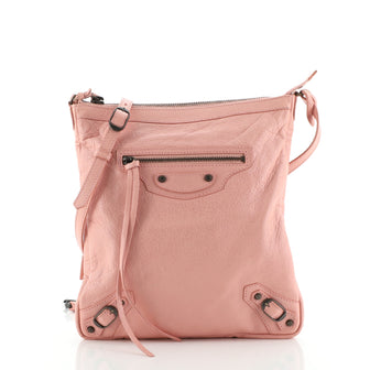 Balenciaga Flat Crossbody Classic Studs Leather