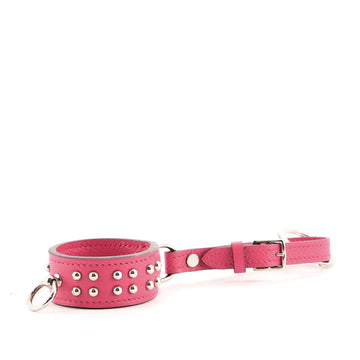 Hermes Collier de Chien Anneau Keychain Studded Leather