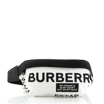 Burberry Logo Bum Bag Printed Nylon