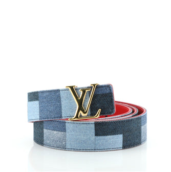 Louis Vuitton LV Iconic Belt Damier and Monogram Patchwork Denim Medium