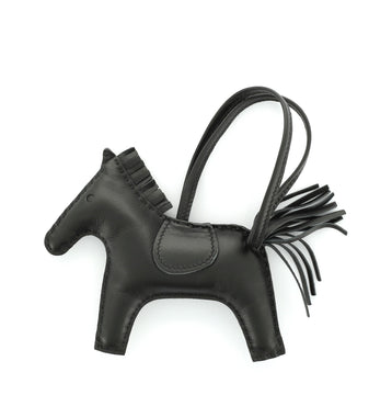 Hermes So Black GriGri Rodeo Bag Charm Leather MM