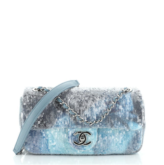 Chanel Waterfall CC Flap Bag Sequins Small