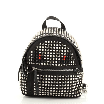Fendi Monster Backpack Studded Nylon Mini