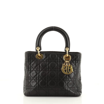 Christian Dior Vintage Lady Dior Bag Cannage Quilt Lambskin Medium