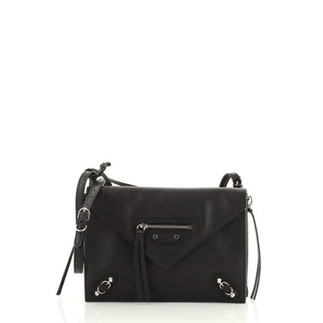 Balenciaga Papier Triple Zip Around Crossbody Bag Leather XS