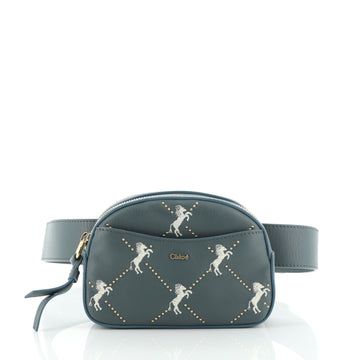 Chloe Belt Bag Studded Embroidered Leather Small