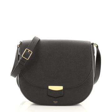 Celine Trotteur Crossbody Bag Grainy Leather Medium