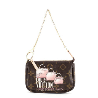 Louis Vuitton Pochette Accessoires Limited Edition Monogram Canvas Mini