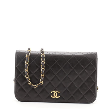 Chanel Vintage Full Flap Bag Quilted Lambskin Medium