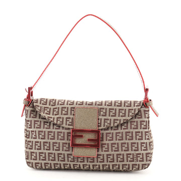 Fendi Flap Shoulder Bag Zucchino Canvas Small