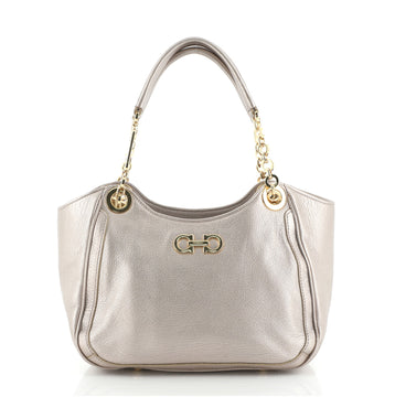 Salvatore Ferragamo Betulla Chain Tote Leather Small