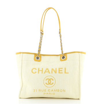 Chanel Deauville Tote Raffia Small