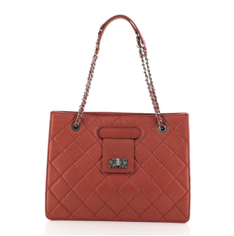 Chanel Paris-Byzance Take Away Tote Quilted Aged Calfskin Medium