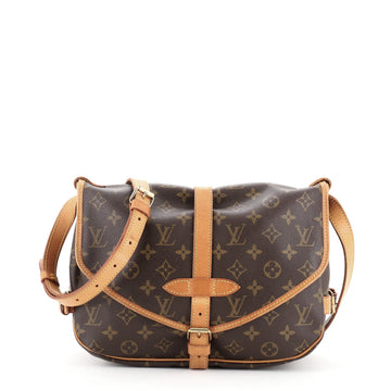 Louis Vuitton Saumur Handbag Monogram Canvas 30