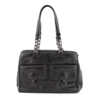 Bottega Veneta Double Pocket Boston Bag Ombre Leather