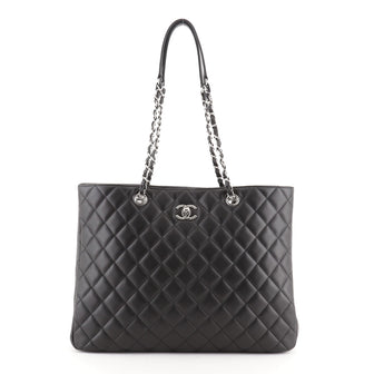 Chanel Classic CC Shopping Tote Quilted Calfskin Large
