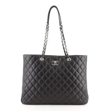 Chanel Classic CC Shopping Tote Quilted Calfskin Large