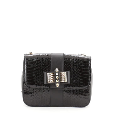 Christian Louboutin Sweet Charity Backpack Snakeskin and Leather Mini