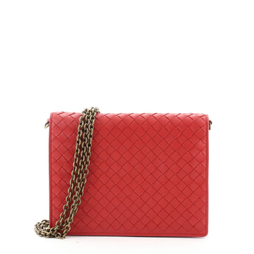 Bottega Veneta Flap Wallet on Chain Intrecciato Nappa Small