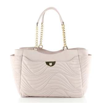 Salvatore Ferragamo Lianne Tote Matelasse Leather Medium
