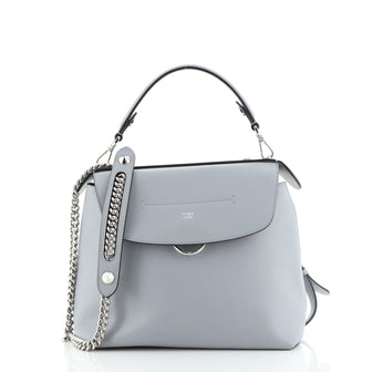 Fendi Back to School Backpack Leather Small Blue 59393533