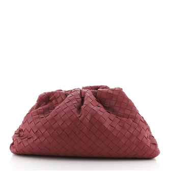 Bottega Veneta The Pouch Intrecciato Leather Large