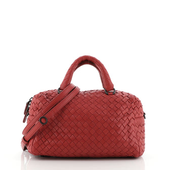 Bottega Veneta Convertible Boston Bag Intrecciato Nappa Small