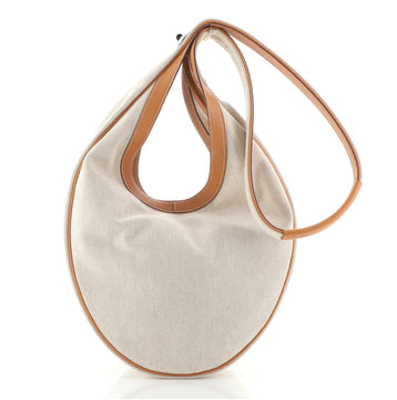 Hermes Sac Luco Bag Canvas with Leather