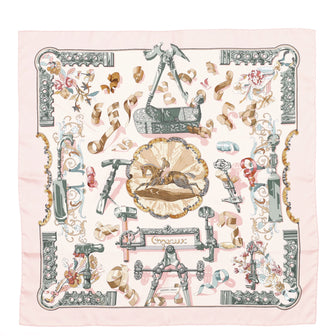 Hermes Copeaux Scarf Printed Silk 90