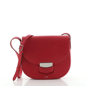 Celine Trotteur Crossbody Bag Grainy Leather Small