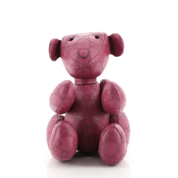 Gucci Teddy Bear Toy Guccissima Leather