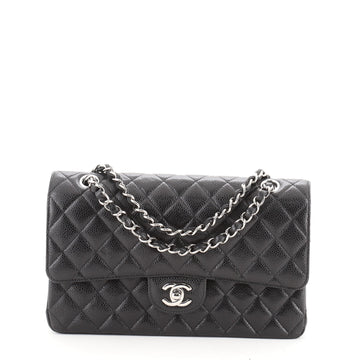 Chanel Classic Double Flap Bag Quilted Caviar Medium