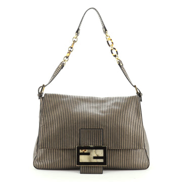 Fendi Forever Big Mama Bag Striped Leather and Suede