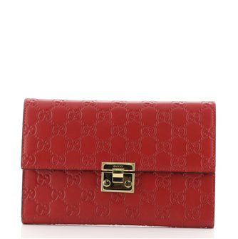 Gucci Padlock Clutch Guccissima Leather