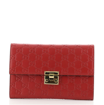 Gucci Padlock Clutch Guccissima Leather